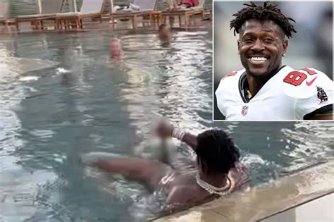 Video Shows Antonio Brown Exposing Himself At Dubai Hotel Pool